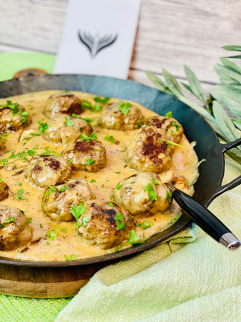 Champignon-Hackbällchen