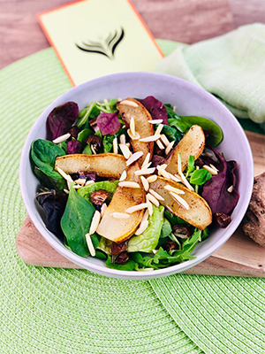 Herbstsalat mit Birne 4 mini