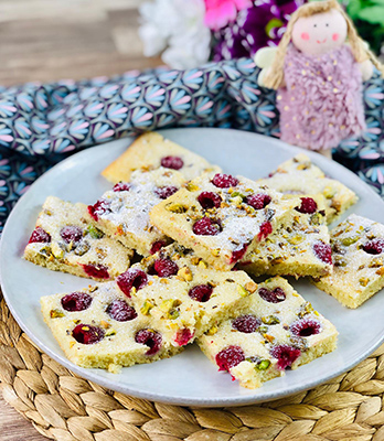 Himbeer-Biskuitkuchen