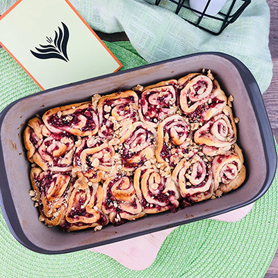 Himbeer-Walnuss Schnecken 4