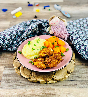 Knusper Hähnchennuggets mit Cornflakes