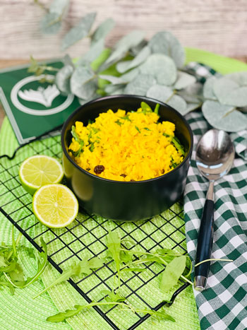 Safran-Reis-Salat-mit-frischen-Kräutern-Rezept-3