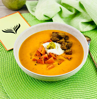Süßkartoffel- Tomatensuppen 5 mini