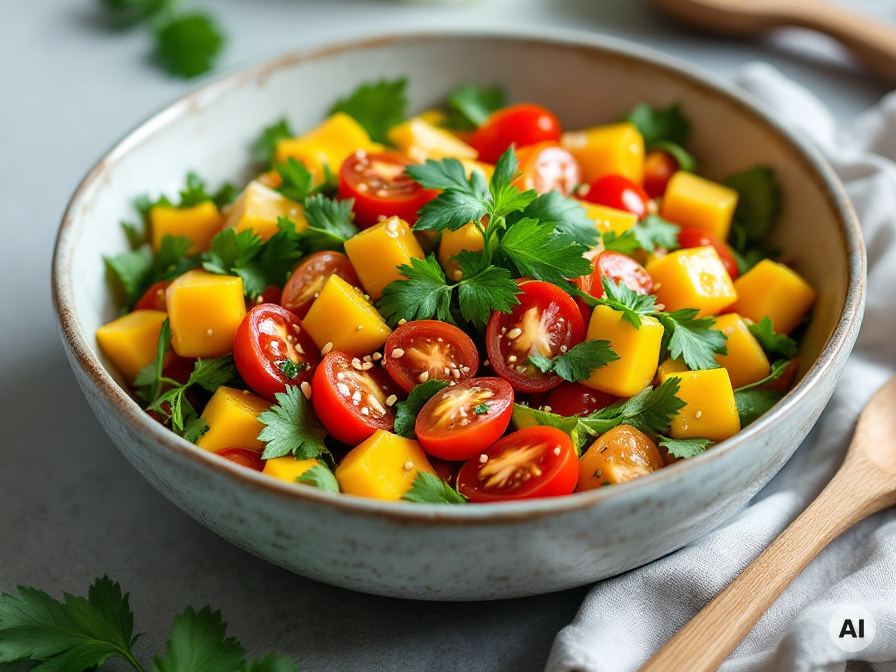 Asiatischer Tomaten-Mango Salat Rezept