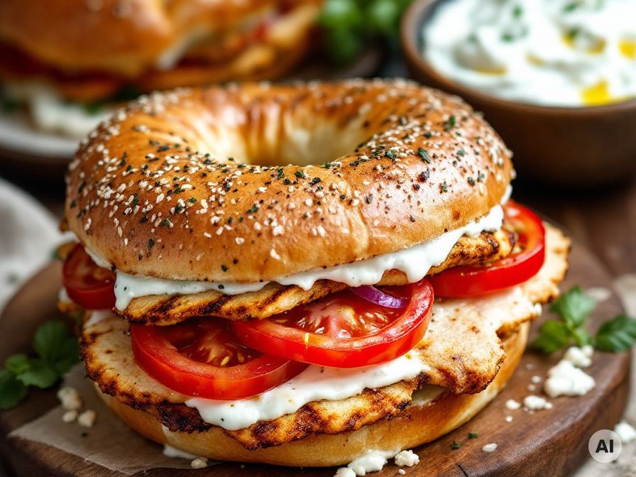 Bagel griechischer Art Rezept
