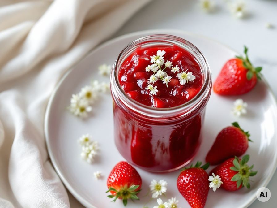 Beschwipste Erdbeermarmelade – Rezept
