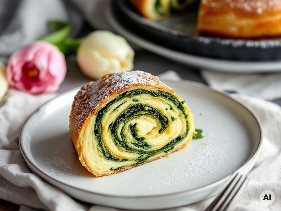 Blätterteig Spinat Schnecken Rezept
