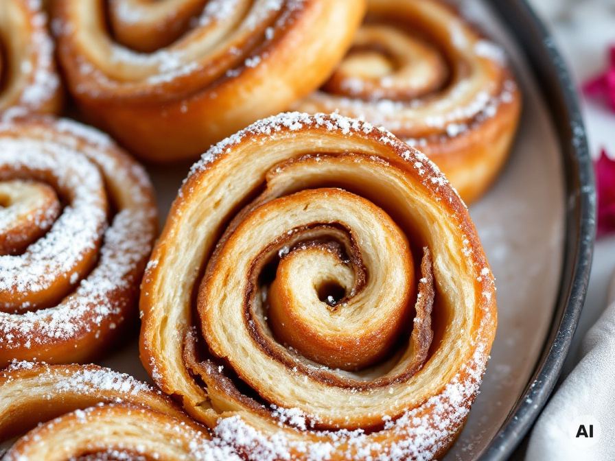 Blätterteig Zimtschnecken Rezept