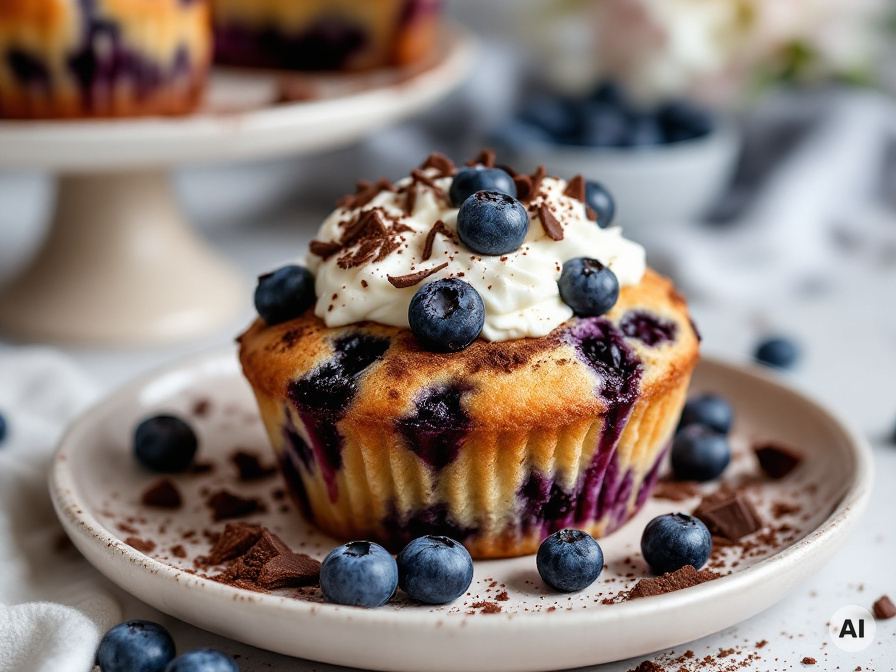 Blaubeer Heidelbeer Muffins Kinderrezept