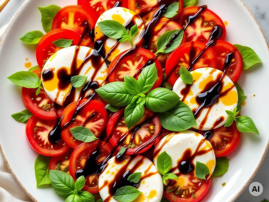 Caprese Salat mit Pesto – Rezept