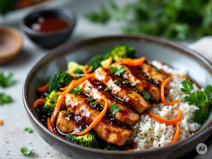 Chicken Teriyaki mit Reis – Rezept