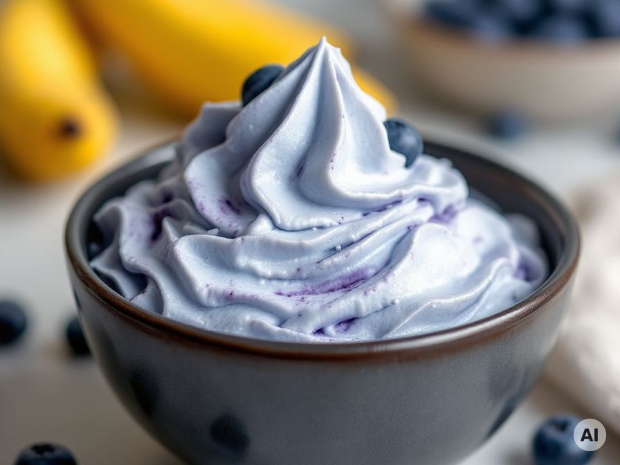 Cremige Blaubeer-Nicecream Rezept