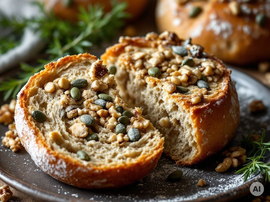 Dinkel Walnuss Bürli Rezept