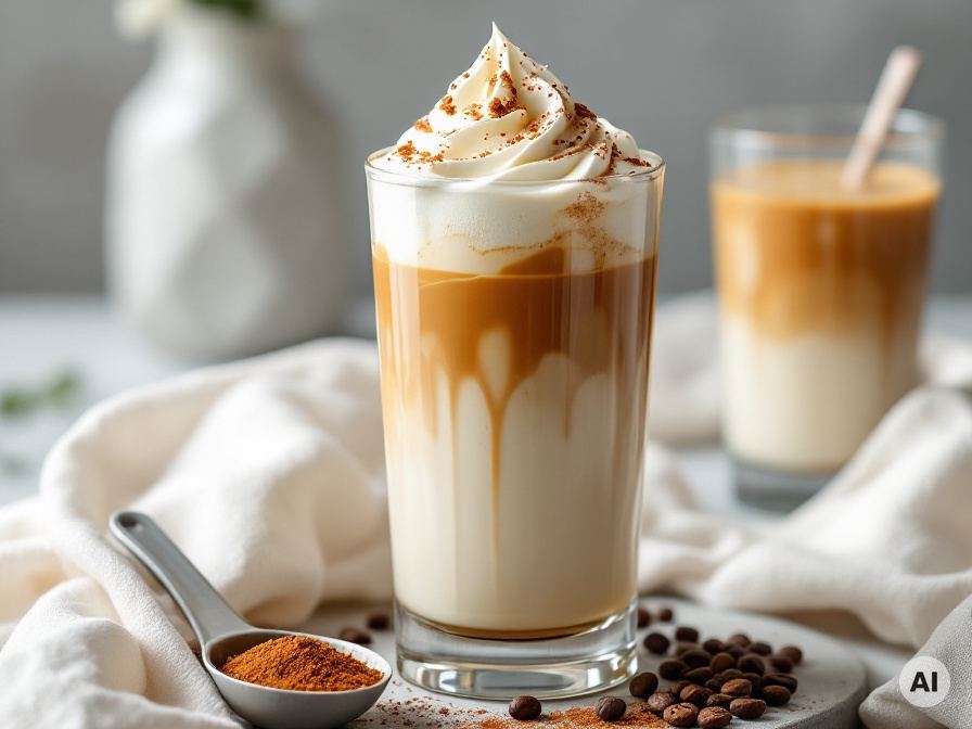Eiskaffee mit Kaffee-Eiswürfel Rezept