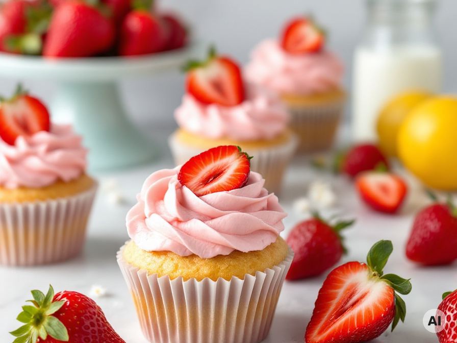 Kinder Erdbeer Muffins Rezept