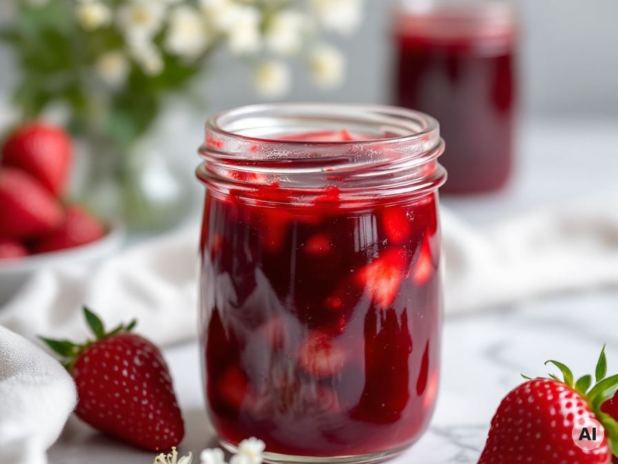 Erdbeermarmelade mit Vanille