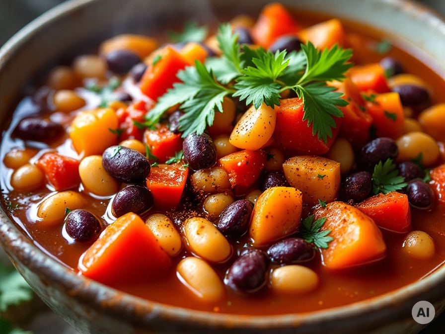 Feuriger Bohneneintopf Rezept