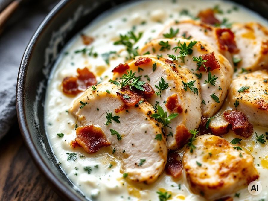 Hähnchenbrust in Frischkäse Sahne Sauce Rezept