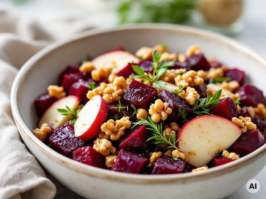 Fruchtigen Rote Bete Salat selber machen Rezept
