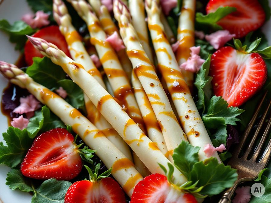 Fruchtiger Spargelsalat – Rezept