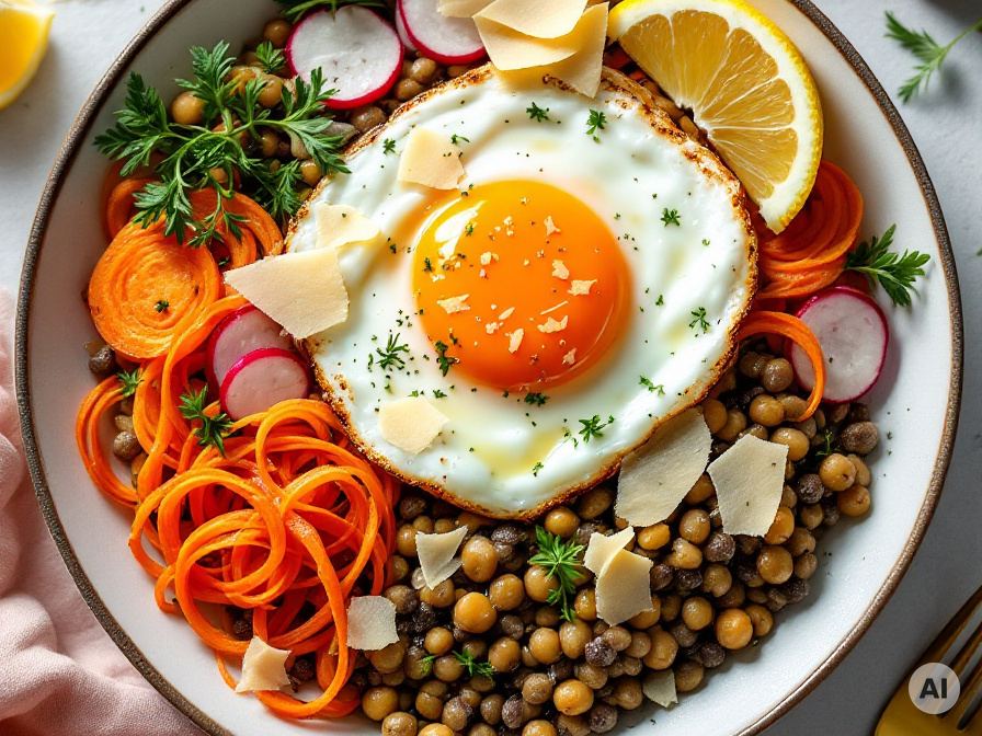 Frühlings-Bowl mit Ei – Rezept