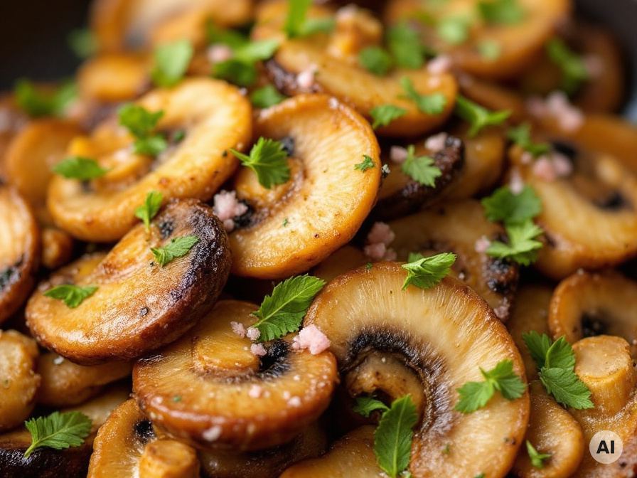 Gegarte Champignons – Rezept