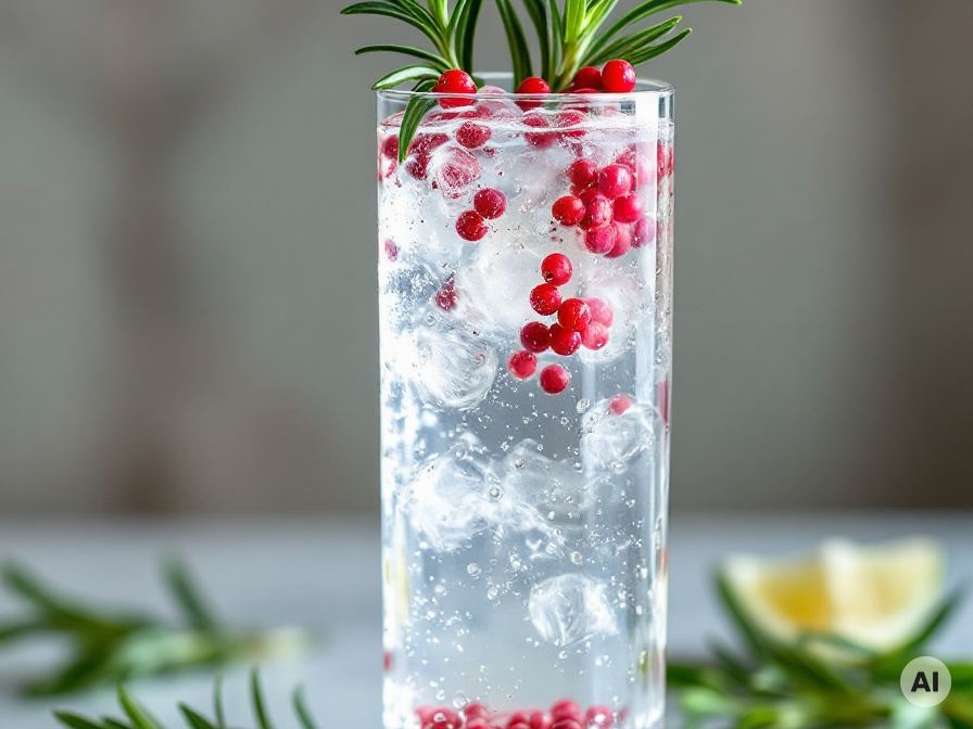 Gin mit rosa Beeren – Rezept
