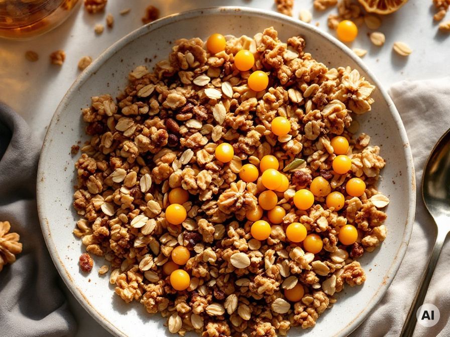 Granola mit getrockneten Aprikosen – Rezept