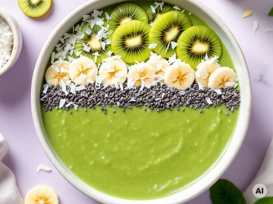 Vegane Green Smoothie Bowl Rezept