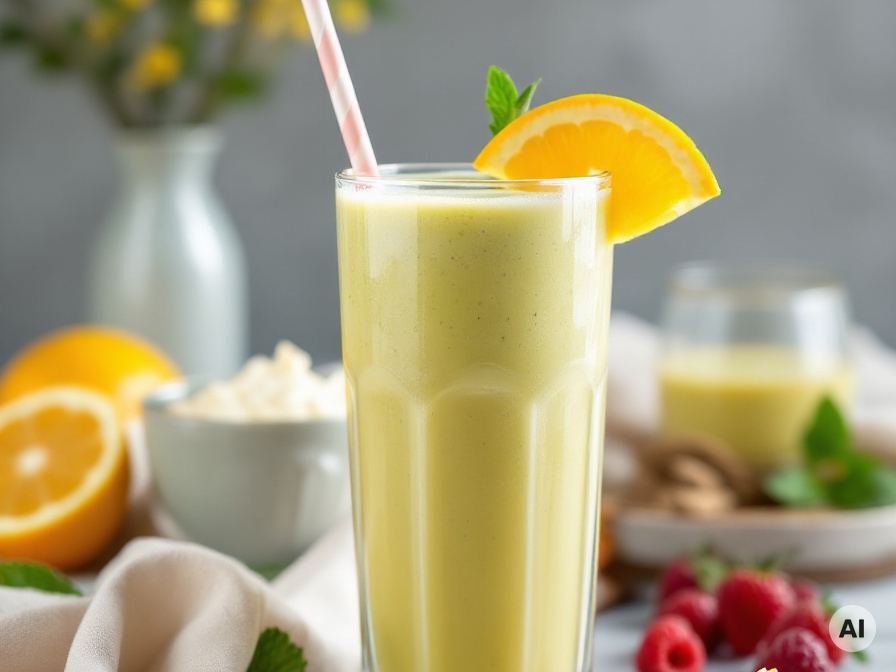 Grüner Smoothie mit Kurkuma – Rezept