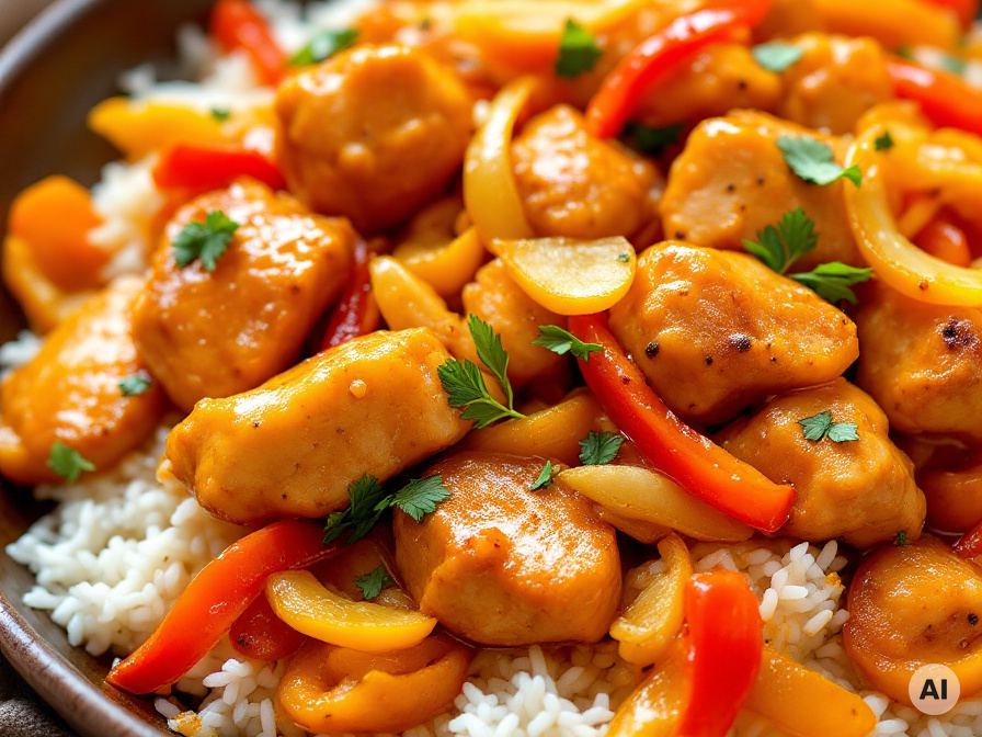 Hähnchen süßsauer – Rezept