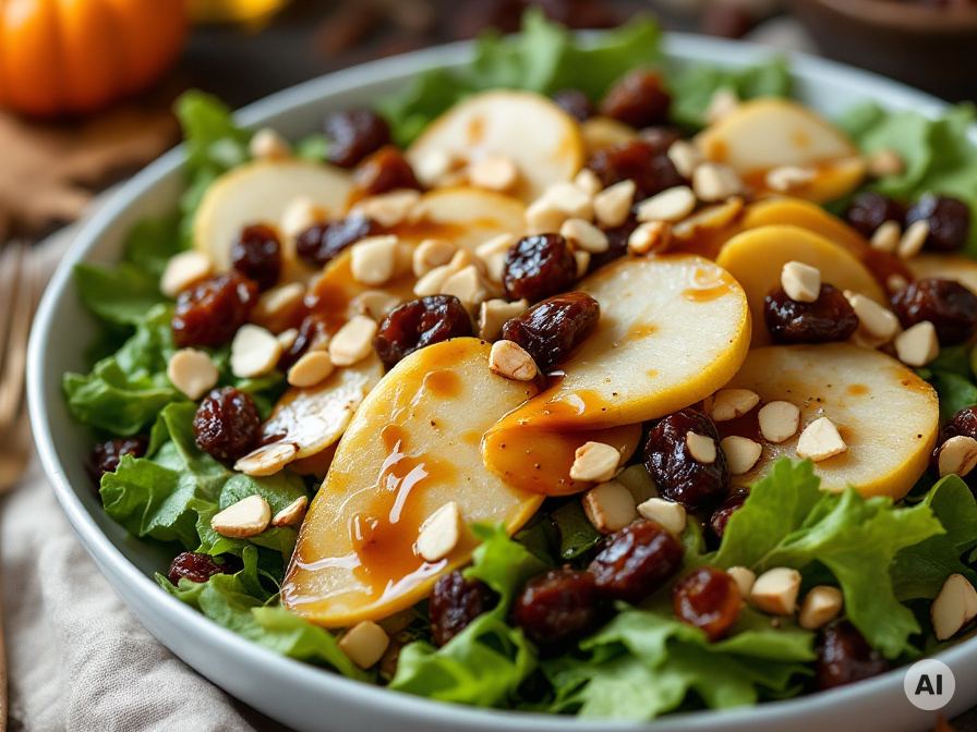 Herbstlicher Salat mit Birne Rezept