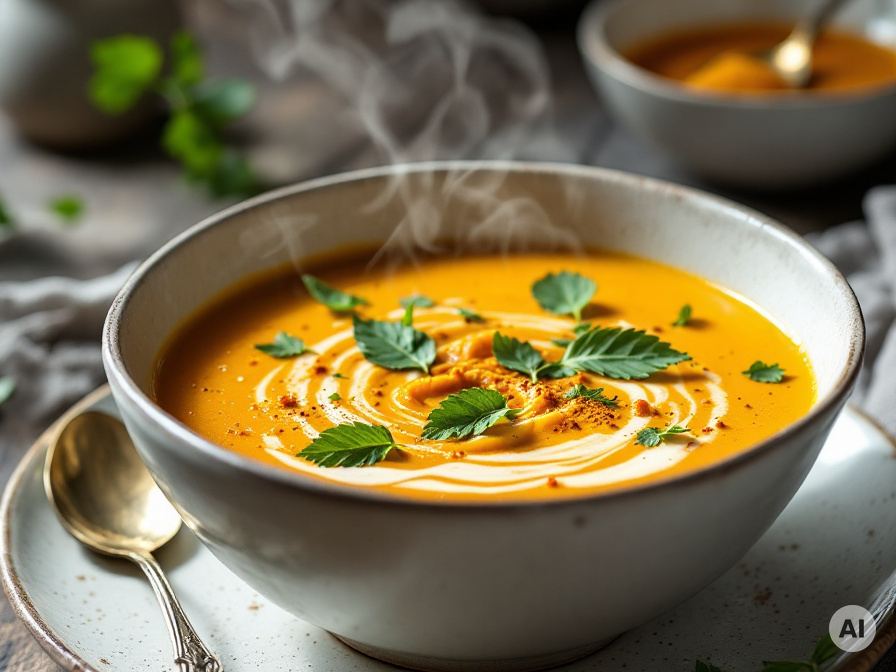 Herzhafte Kurkuma Suppe- Rezept