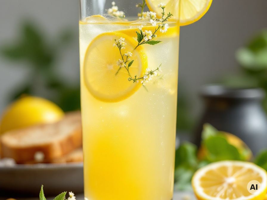 Holunderblüten-Zitronen-Limonaden Rezept