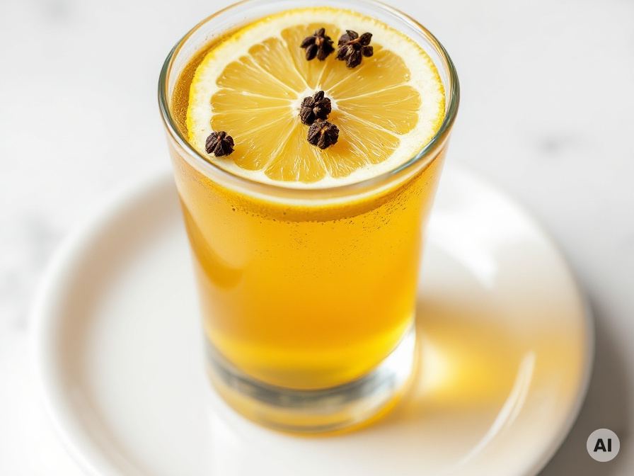 Ingwer Kurkuma mit Orange Shot Rezept