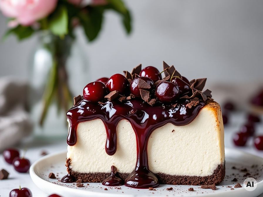 Käsekuchen mit Kirschen Rezept