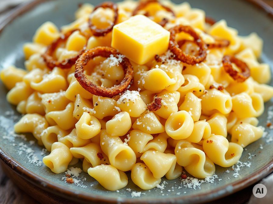 Käsespätzle mit Röstzwiebeln Rezept