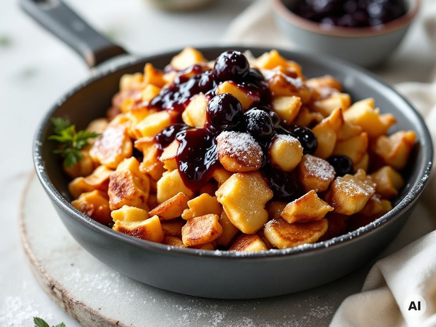 Kaiserschmarrn mit Heidelbeeren Rezept