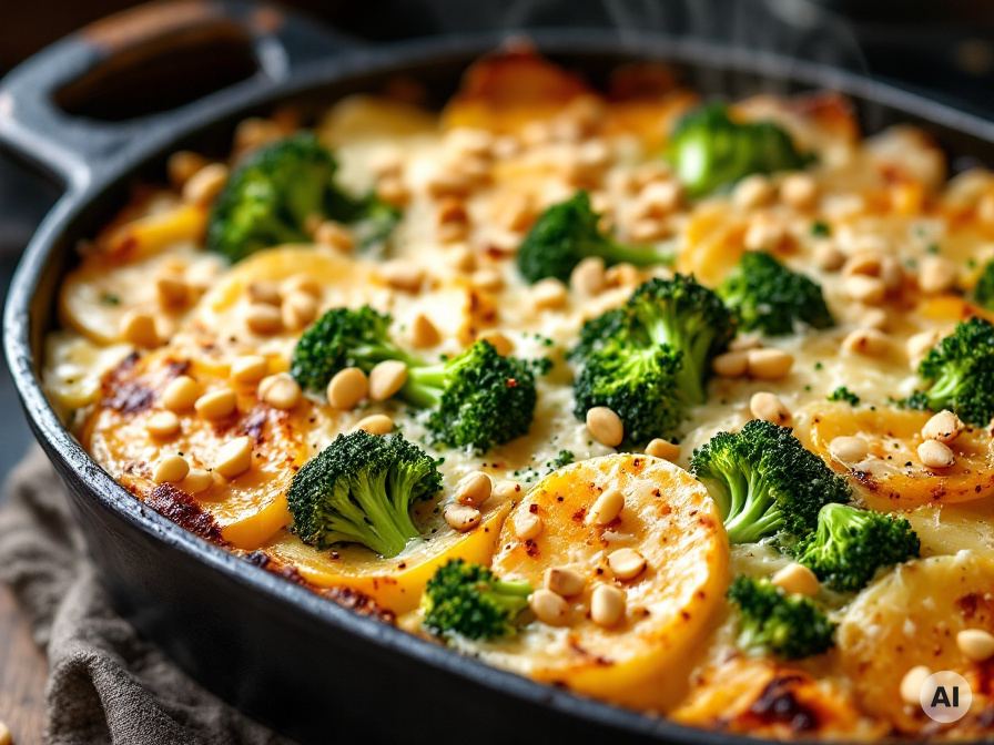Kartoffel Brokkoli Auflauf  Rezept