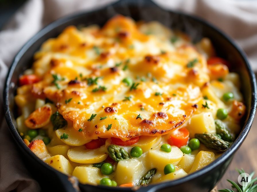 Kartoffelauflauf mit Leipziger Allerlei Rezept
