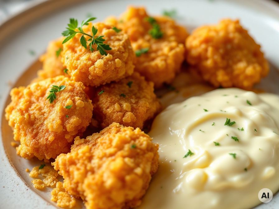 Knusper Hähnchennuggets mit Cornflakes-Rezept