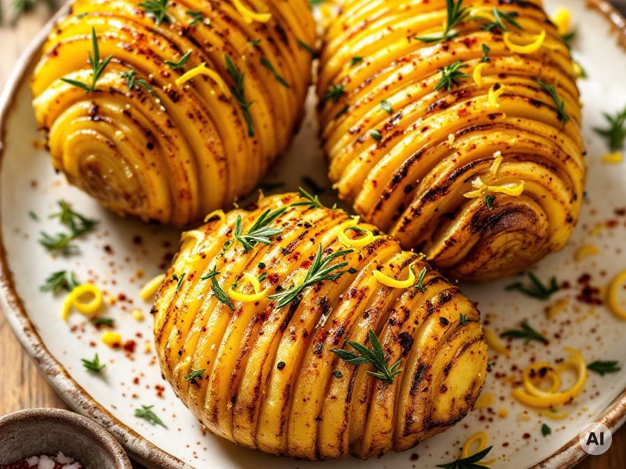 Knusprige Fächerkartoffeln aus dem Ofen Rezept