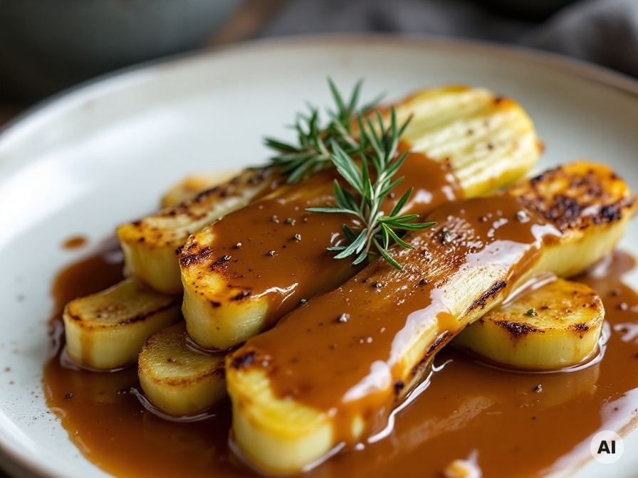 Köstliche Selleriesteaks mit „Café die Paris“ Soße Rezept