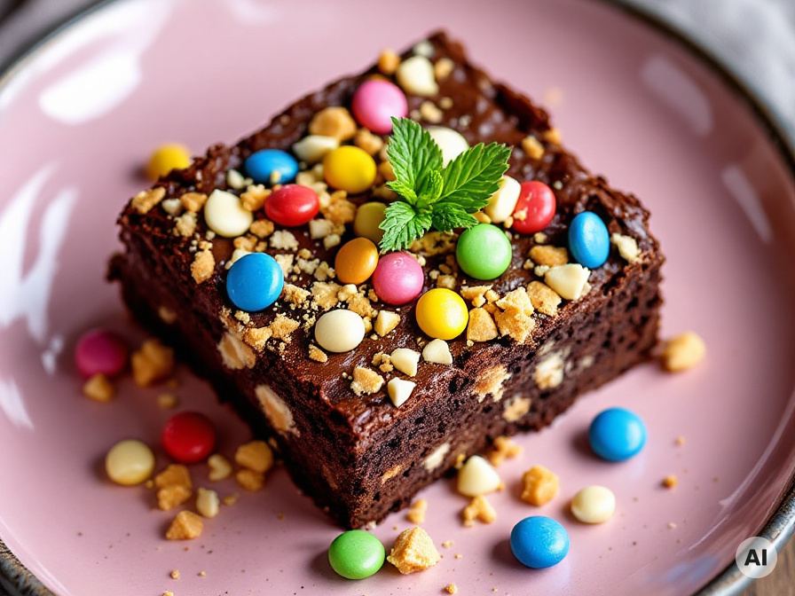 Kunterbunte Brownies für Kinder Rezept