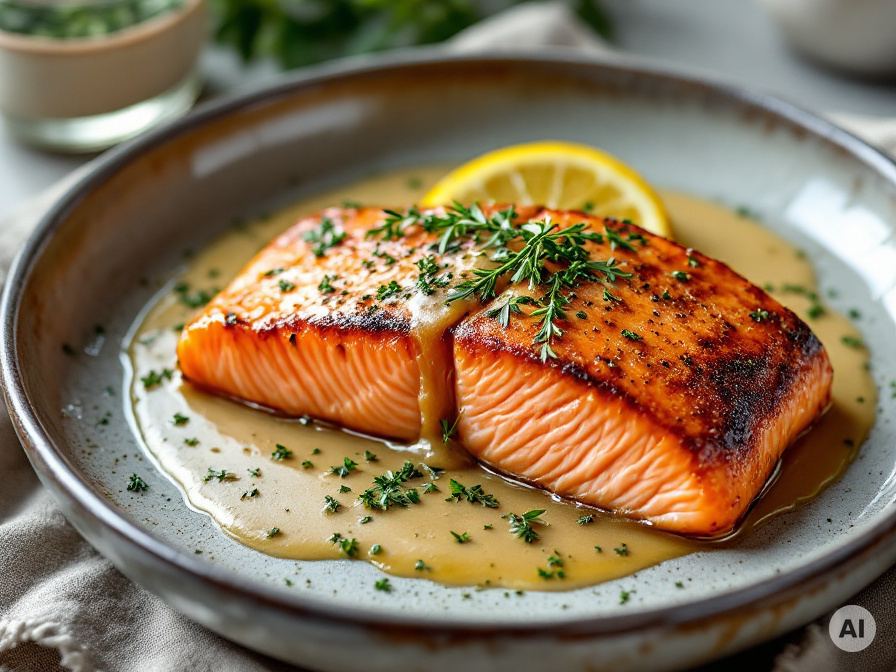 Lachsfilet mit Kräuterpanade Rezept