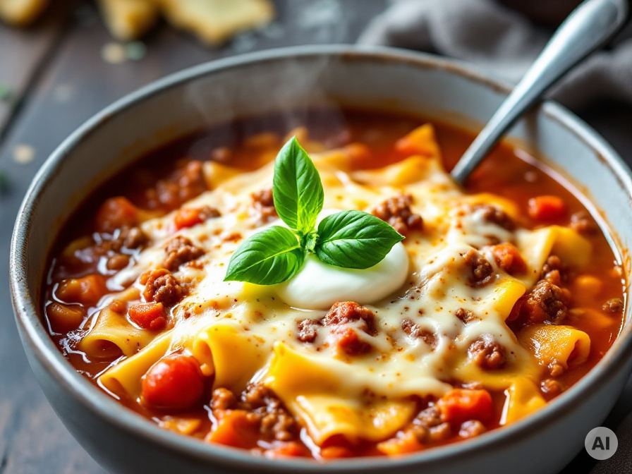 One Pot Lasagnesuppe – Rezept