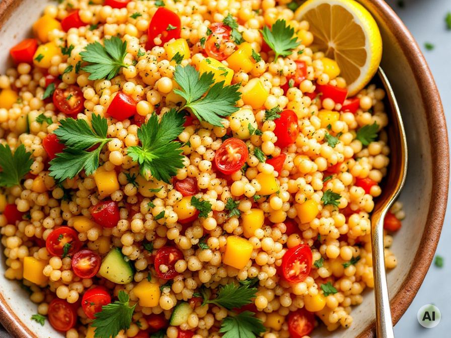 Lauwarmer Couscous Salat – Rezept