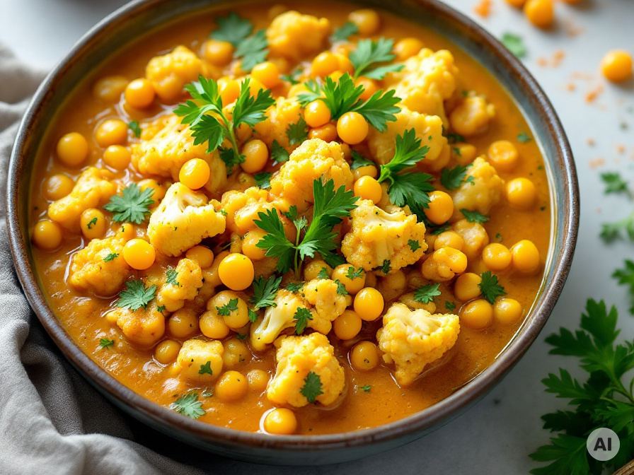 Linsen – Dal mit Blumenkohl – Rezept