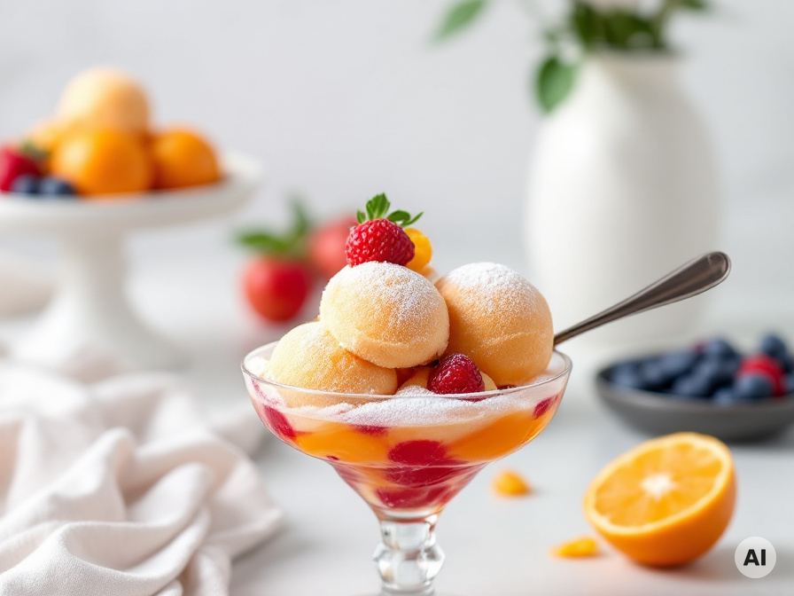 Mandarinen-Kiwi Sorbet mit Tonkabohne und Chilli Rezept