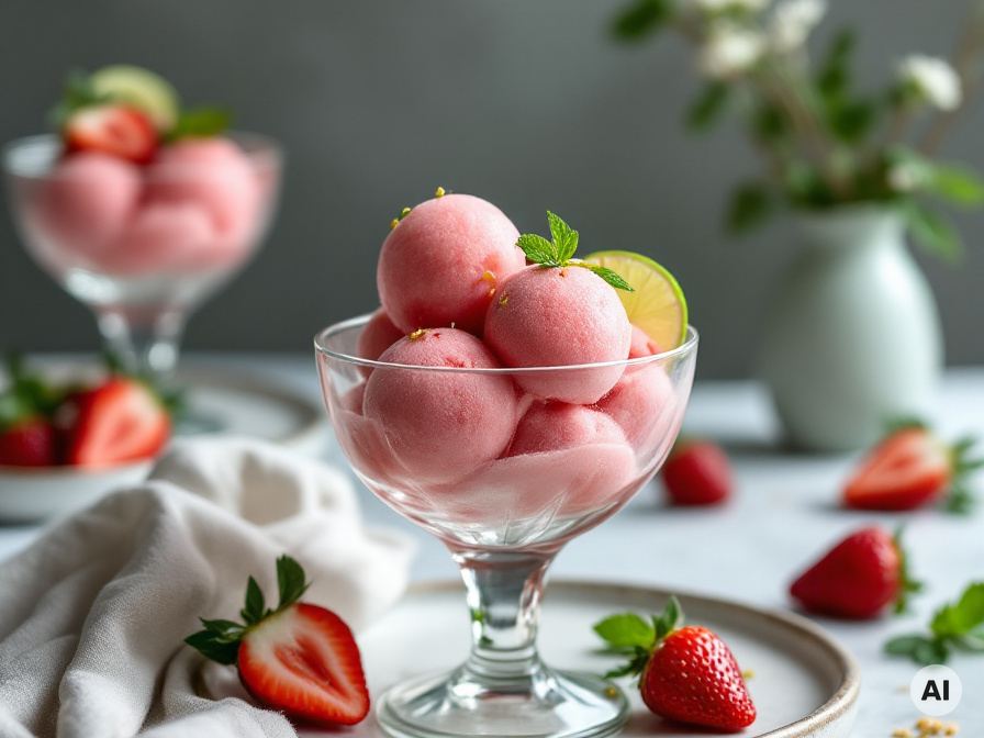 Fruchteis Melone Banane Rezept Sorbet